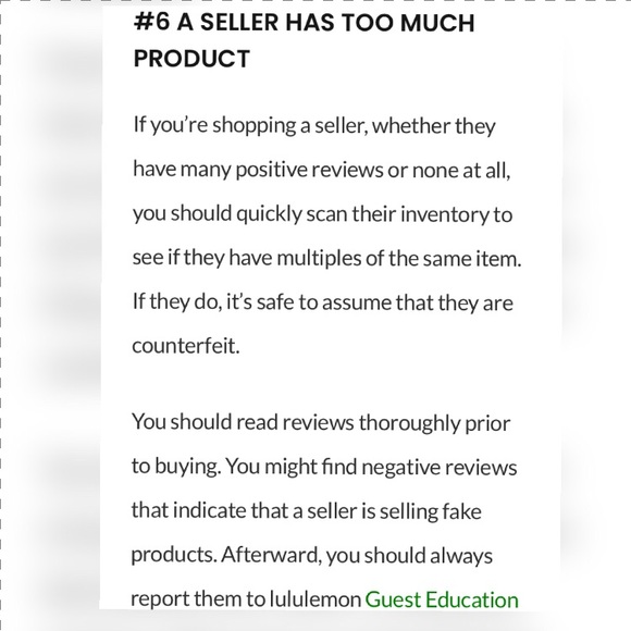 STOP BUYING REPLICA LULULEMON! Spot it and report - Picture 1 of 10